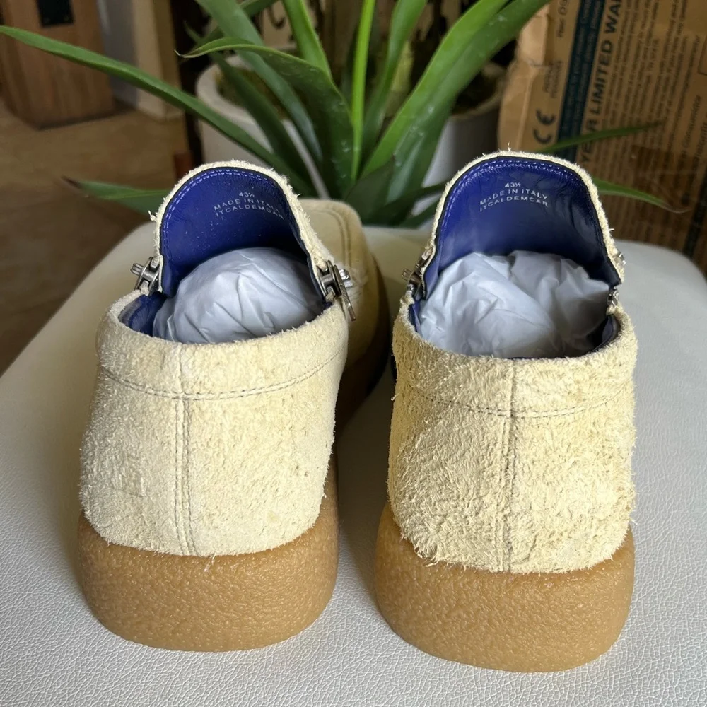 BURBERRY Chance Suede Loafers Size 10.5 (43.5 IT)